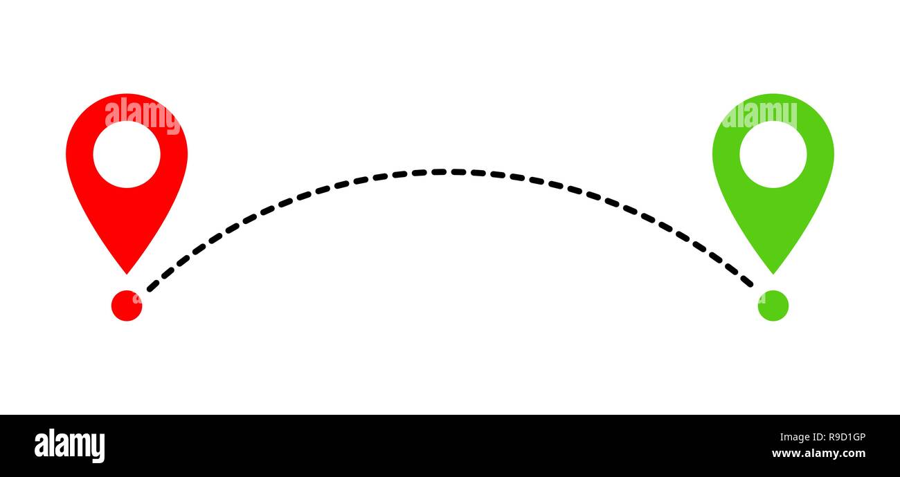 Dans l'icône chemin style plat. Vector illustration. Route, chemin ou voie symbole Illustration de Vecteur