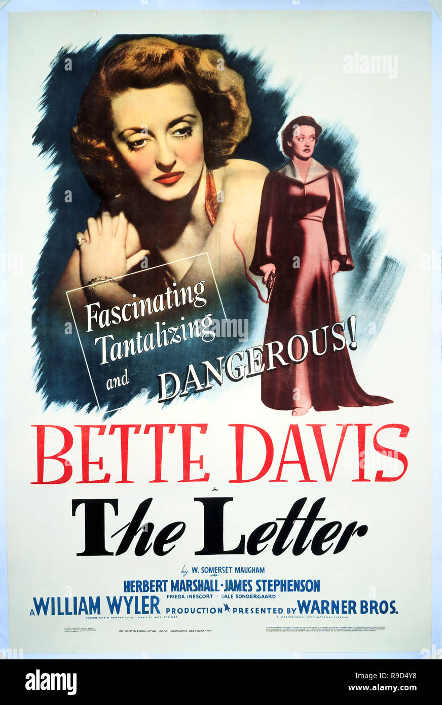 Titre original : LA LETTRE. Titre en anglais : la lettre. Année : 1940. Réalisateur : William Wyler. Credit : Warner Brothers / Album Banque D'Images
