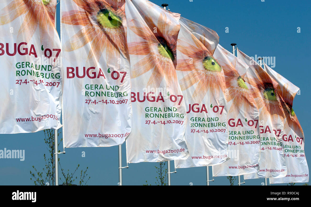 12.04.2007, Gera, Thuringe, Allemagne - BUGA 2007 à Gera et Ronneburg. 0UX060207D441CAROEX.JPG [communiqué de modèle : Non, des biens : non (c) caro pho Banque D'Images 12.04.2007, Gera, Thuringe, Allemagne - BUGA 2007 à Gera et Ronneburg. 0UX060207D441CAROEX.JPG [communiqué de modèle : Non, des biens : non (c) caro pho Banque D'Images