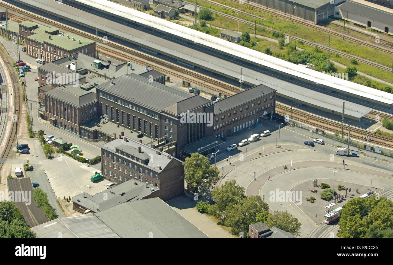 18.07.2006, Zwickau, Saxe, Allemagne - Luftbild vom Hauptbahnhof Zwickau (Sachs). 0UX060718D348CAROEX.JPG [communiqué de modèle : sans objet, la propriété REL Banque D'Images