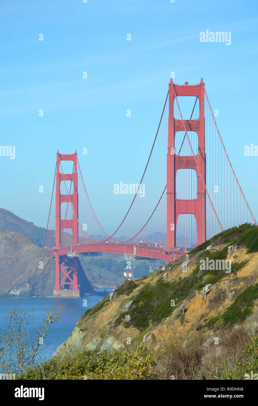 Le Golden Gate Bridge à San-Francisco, Californie Banque D'Images