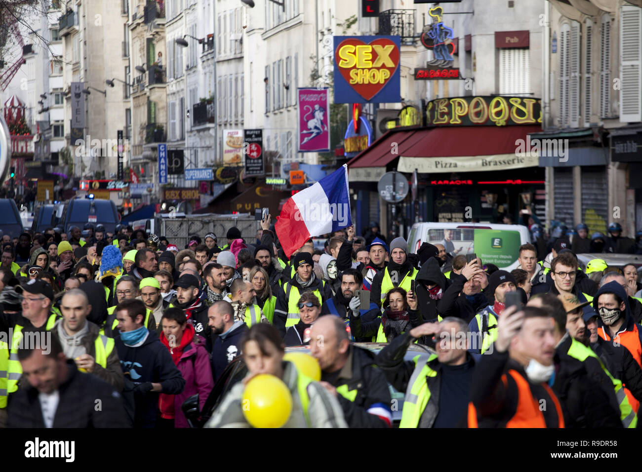 Paris France Dec 22 2018 Sixième Samedi De Protestation