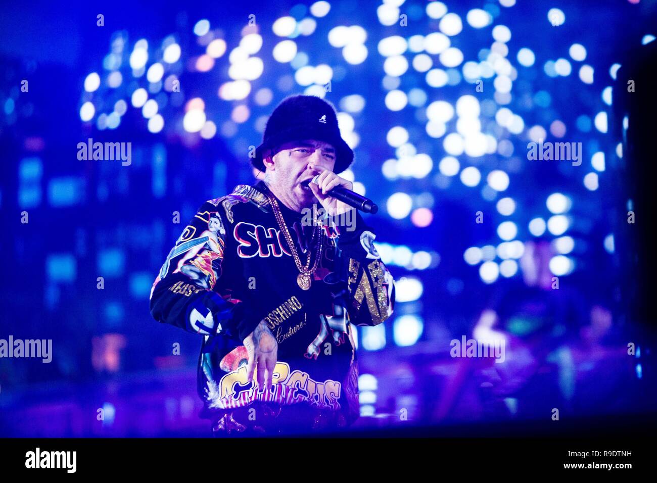 Milan Italie 22 décembre 2018 Salmo live au Mediolanum Forum Assago © Roberto Finizio / Alamy Live News Banque D'Images