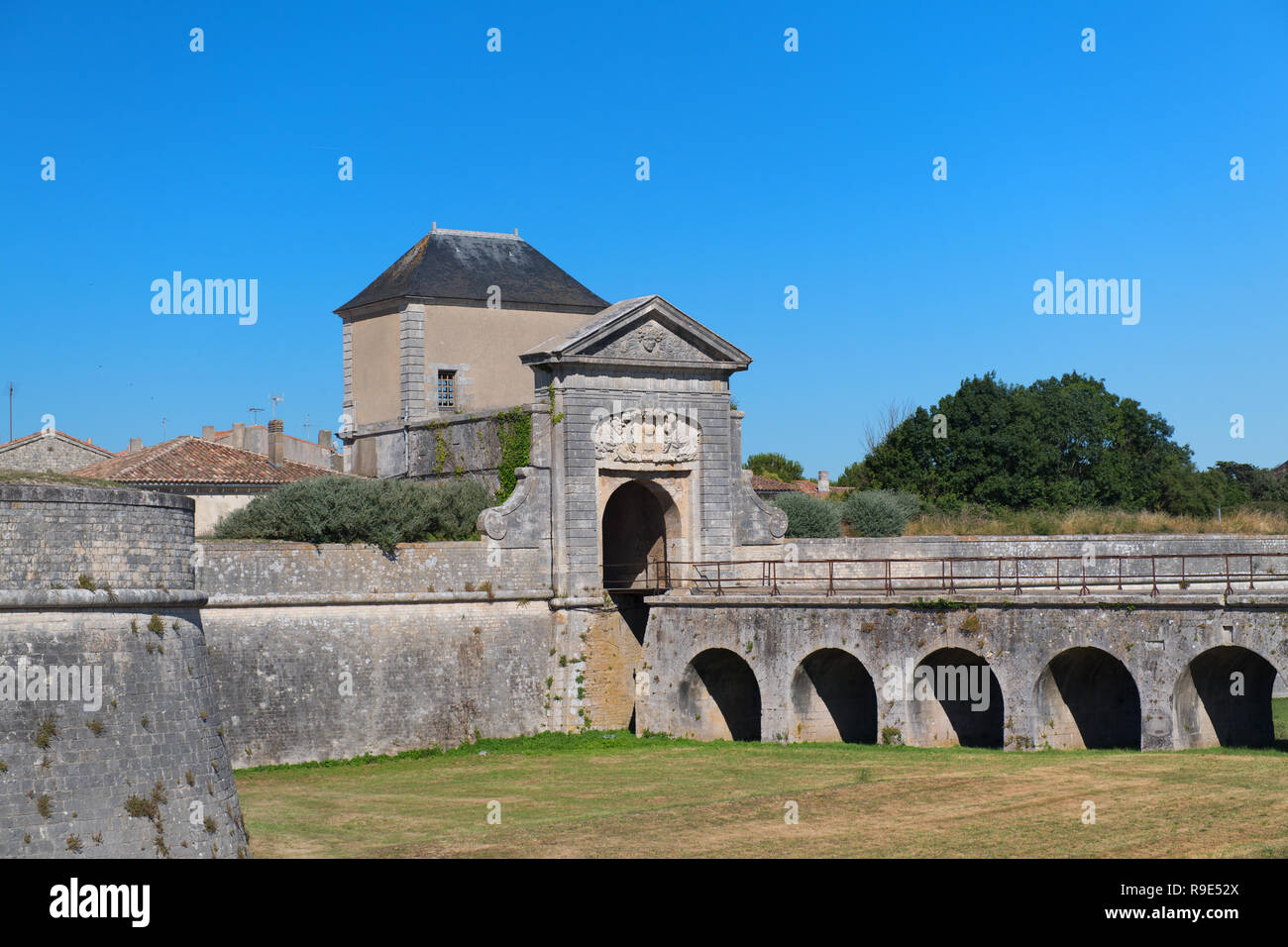 Island Ile de Re - Fortification Saint martin de re à l'entrée du village Banque D'Images