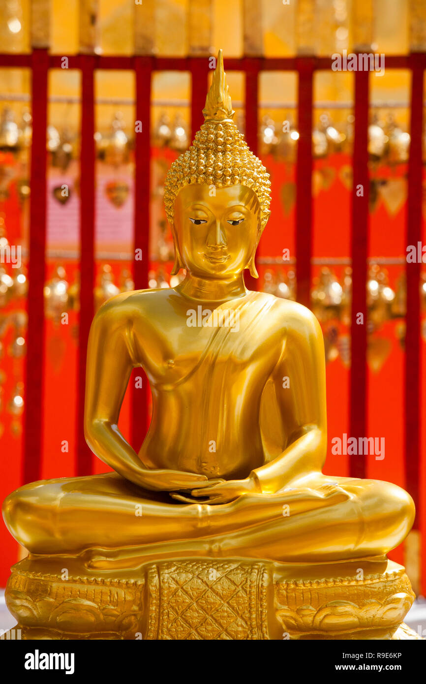 Wat Phrathat Doi Suthep temple, Chiang Mai, Thaïlande Banque D'Images