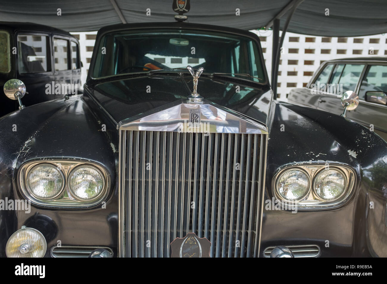 Dar es Salaam, Tanzanie, 7 mars 2018 : Rolls Royce construit en 1938 et utilisé par Sir Richard Turnbull, le dernier gouverneur britannique, dans le Musée National Banque D'Images