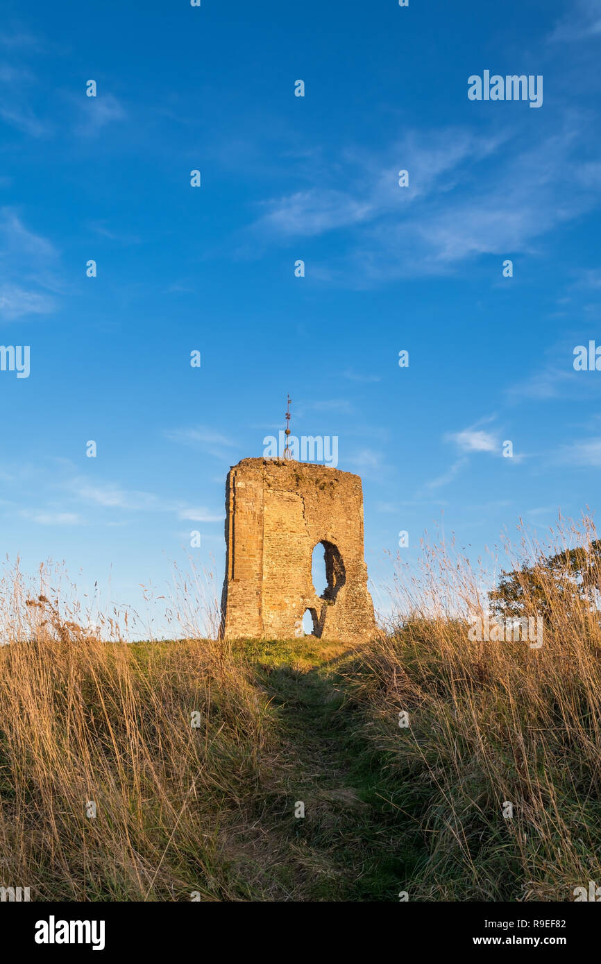 Knapp château sur la colline, West Sussex, UK Banque D'Images