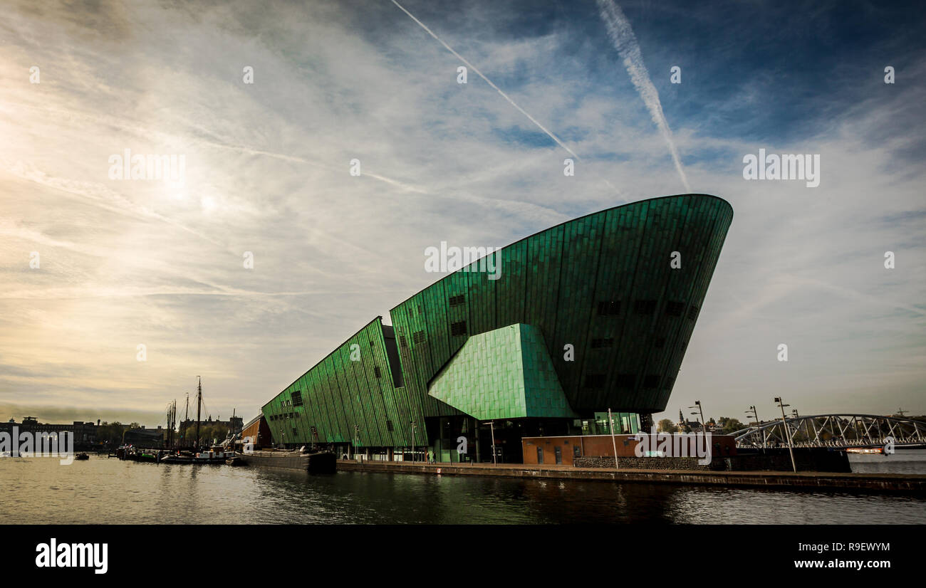Le Musée Nemo d'Amsterdam, Banque D'Images