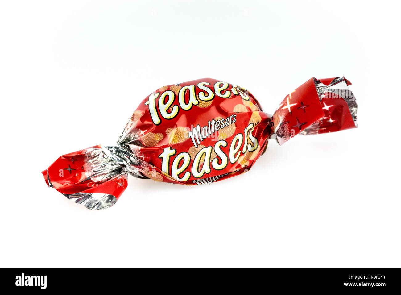 Célébrations Teasers Maltesers le chocolat sur un fond blanc Banque D'Images
