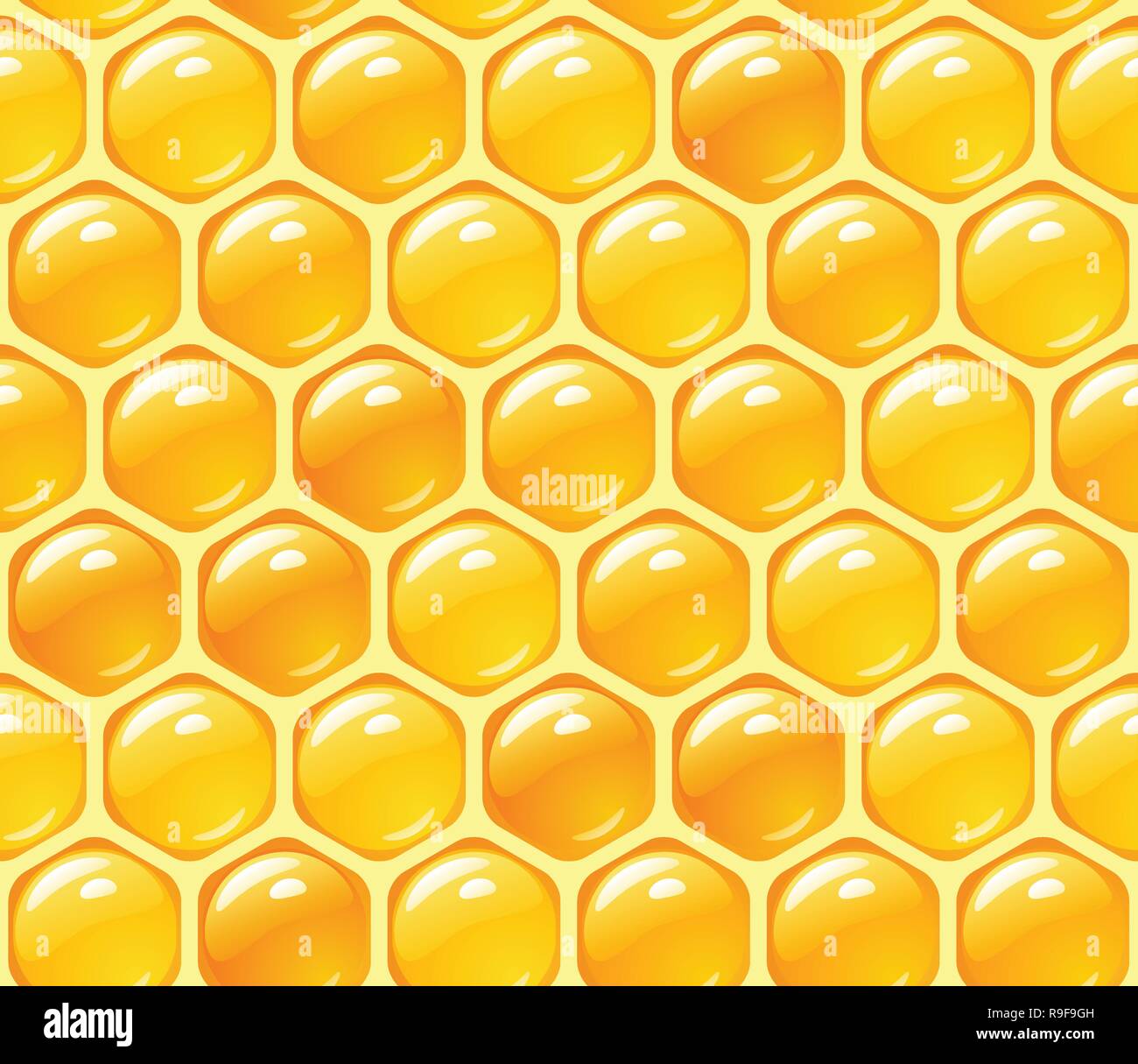 Les cellules de cire avec sweet bee honey,Vector - honeycomb isolated on white bavkground,les abeilles et le miel, les abeilles travail vectoriel sur Nid d'Bourdon,Clip Miel Illustration de Vecteur