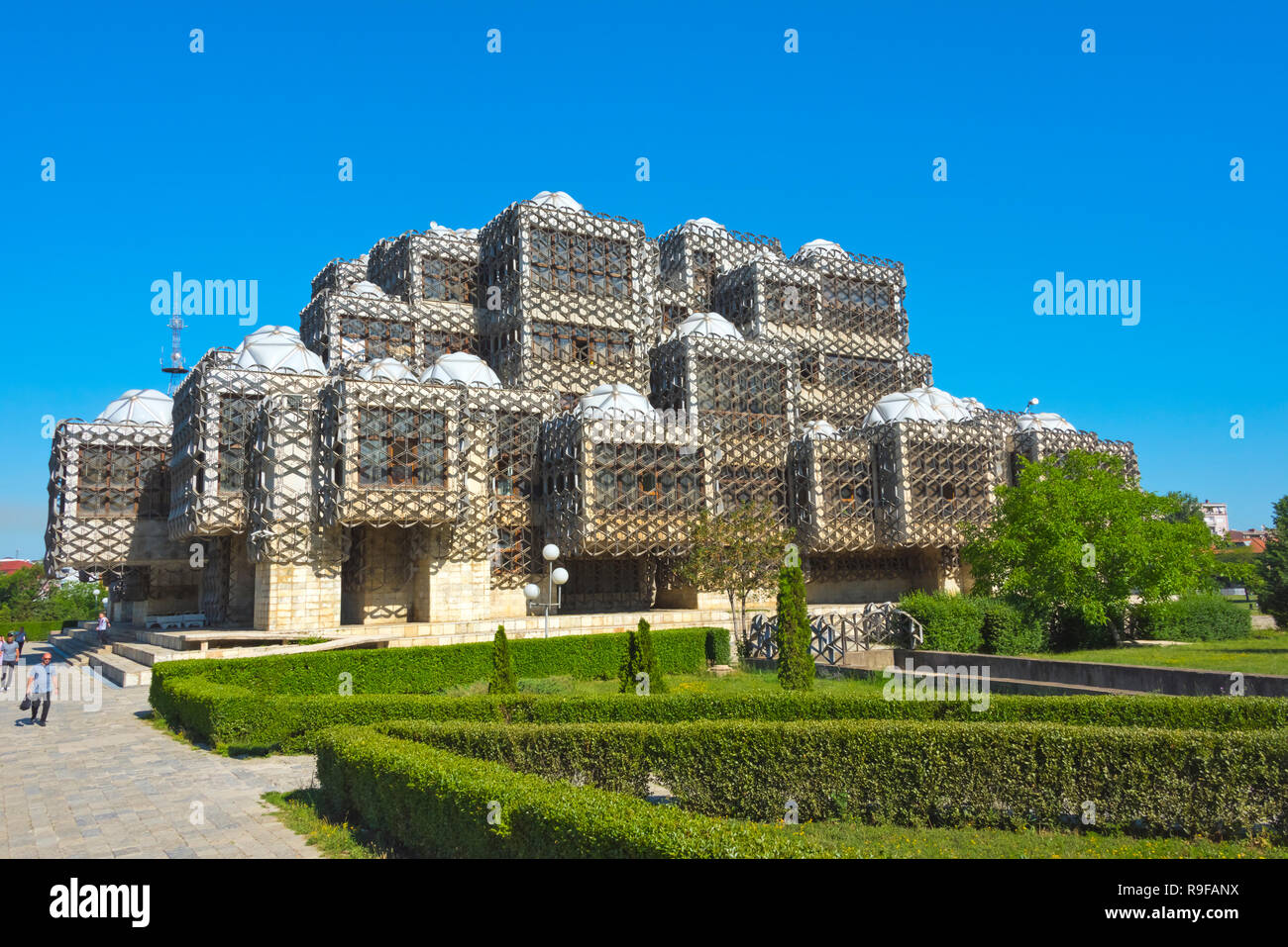 Bibliothèque nationale du Kosovo, Pristina, Kosovo Banque D'Images