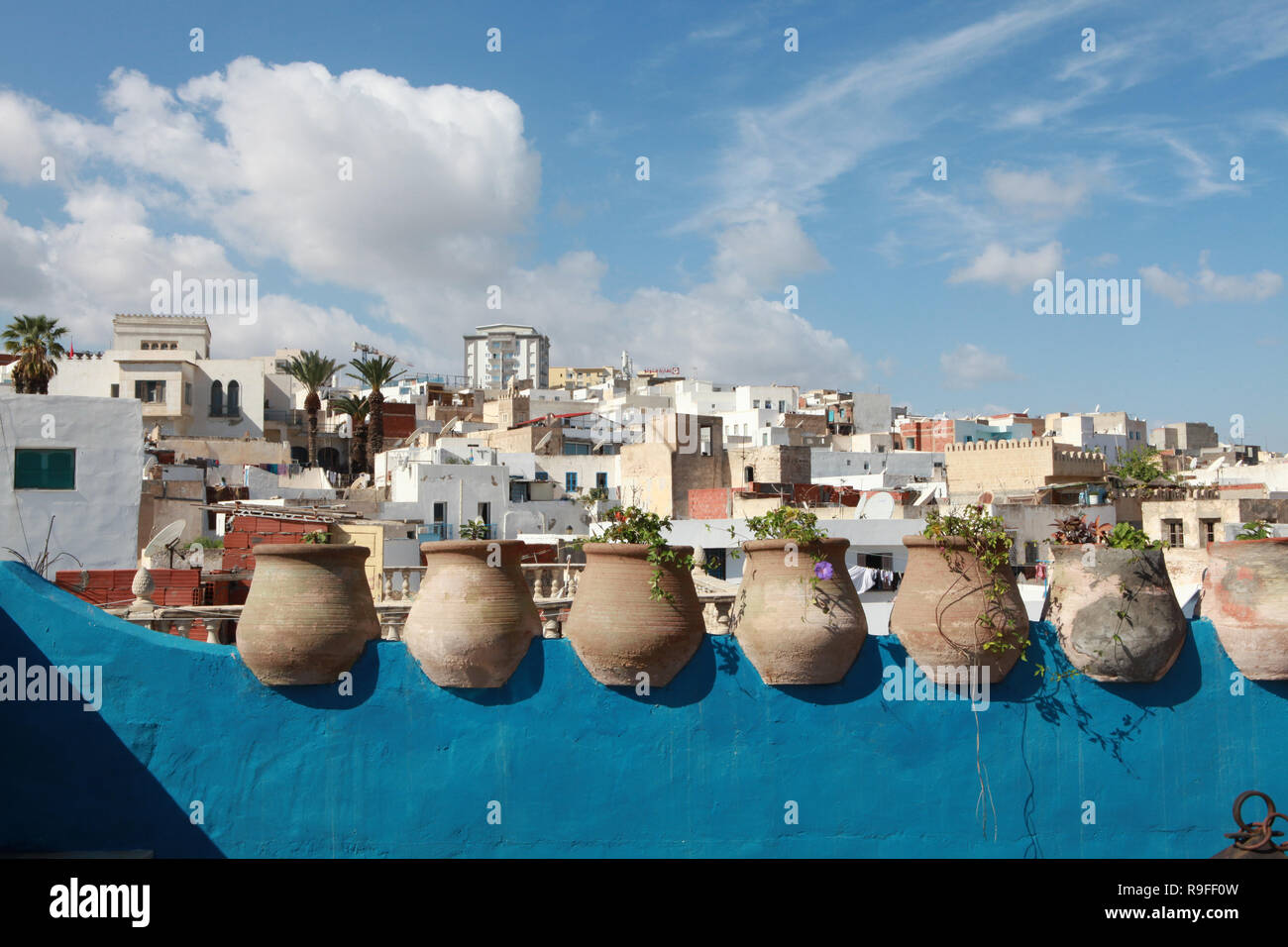 Vue de la médina de Sousse d'un toit Banque D'Images