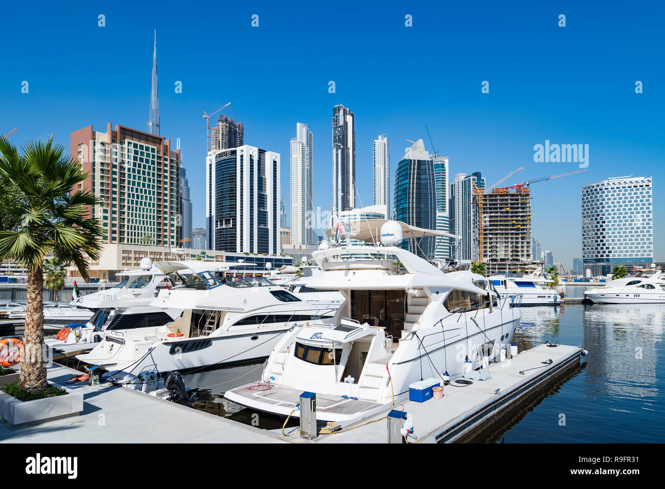 Nouveau Marasi Marina sur la Creek en affaires Bay à Dubaï, Émirats Arabes Unis Banque D'Images