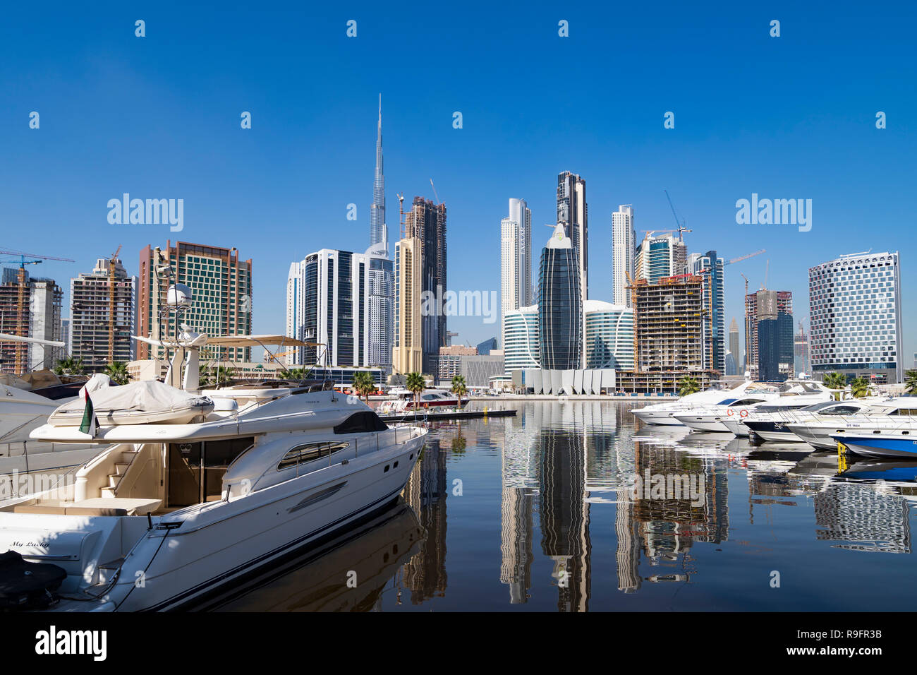 Nouveau Marasi Marina sur la Creek en affaires Bay à Dubaï, Émirats Arabes Unis Banque D'Images