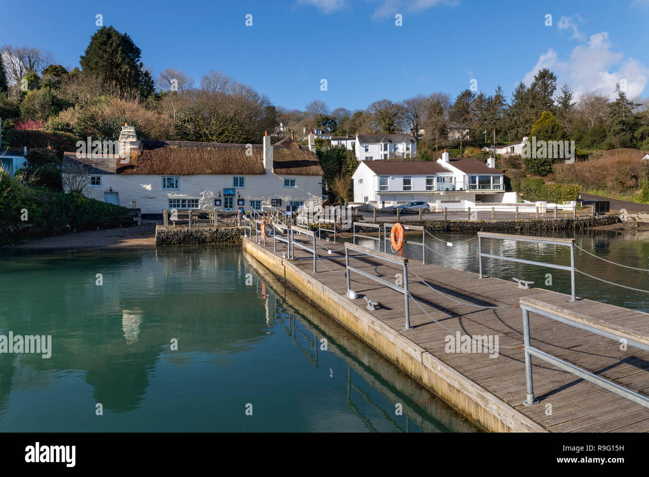 Pandora Inn ; Restronguet Creek, Cornwall, UK Banque D'Images