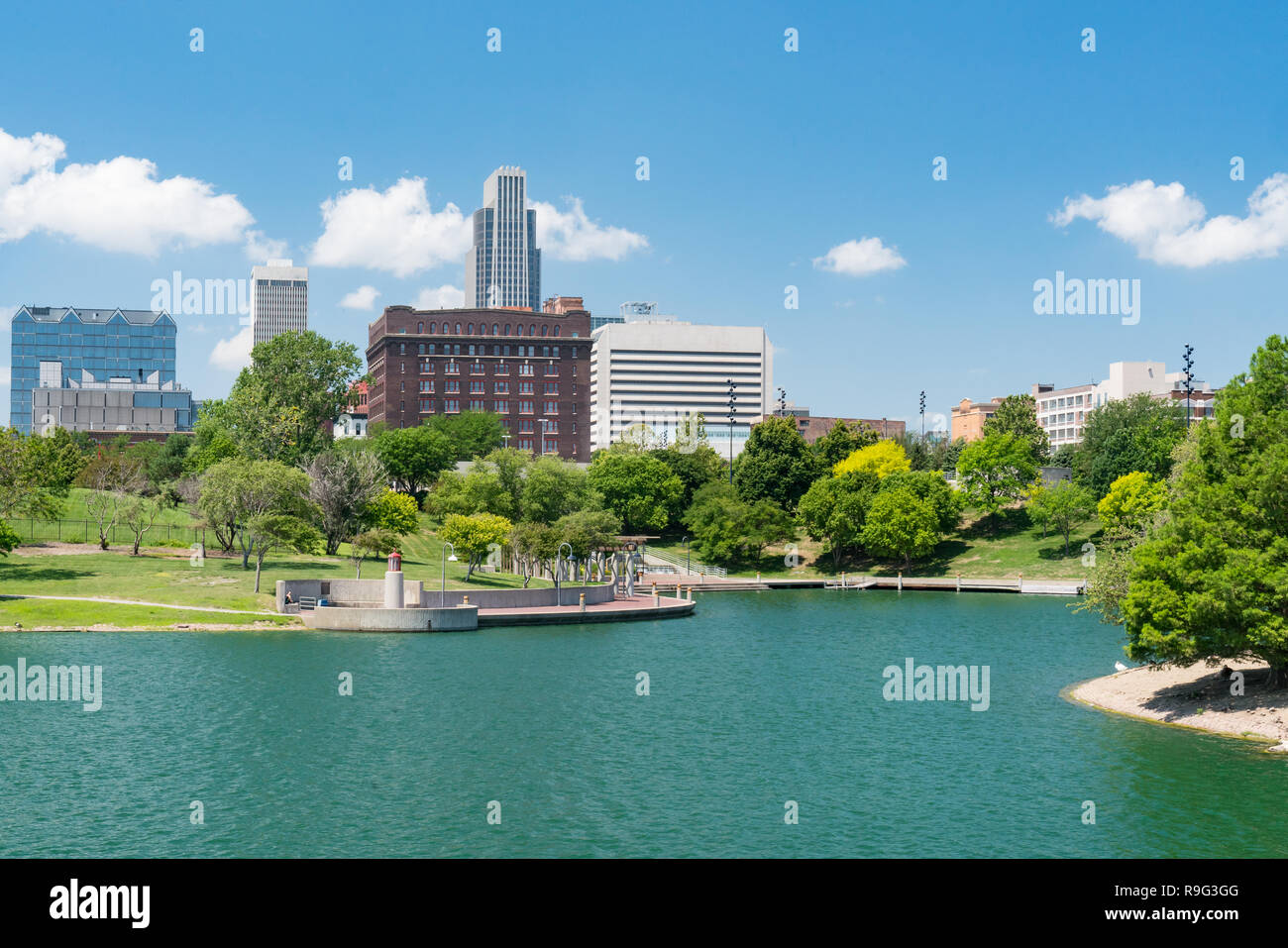 Ville d'Omaha au Nebraska de la Heartland of America Park Banque D'Images