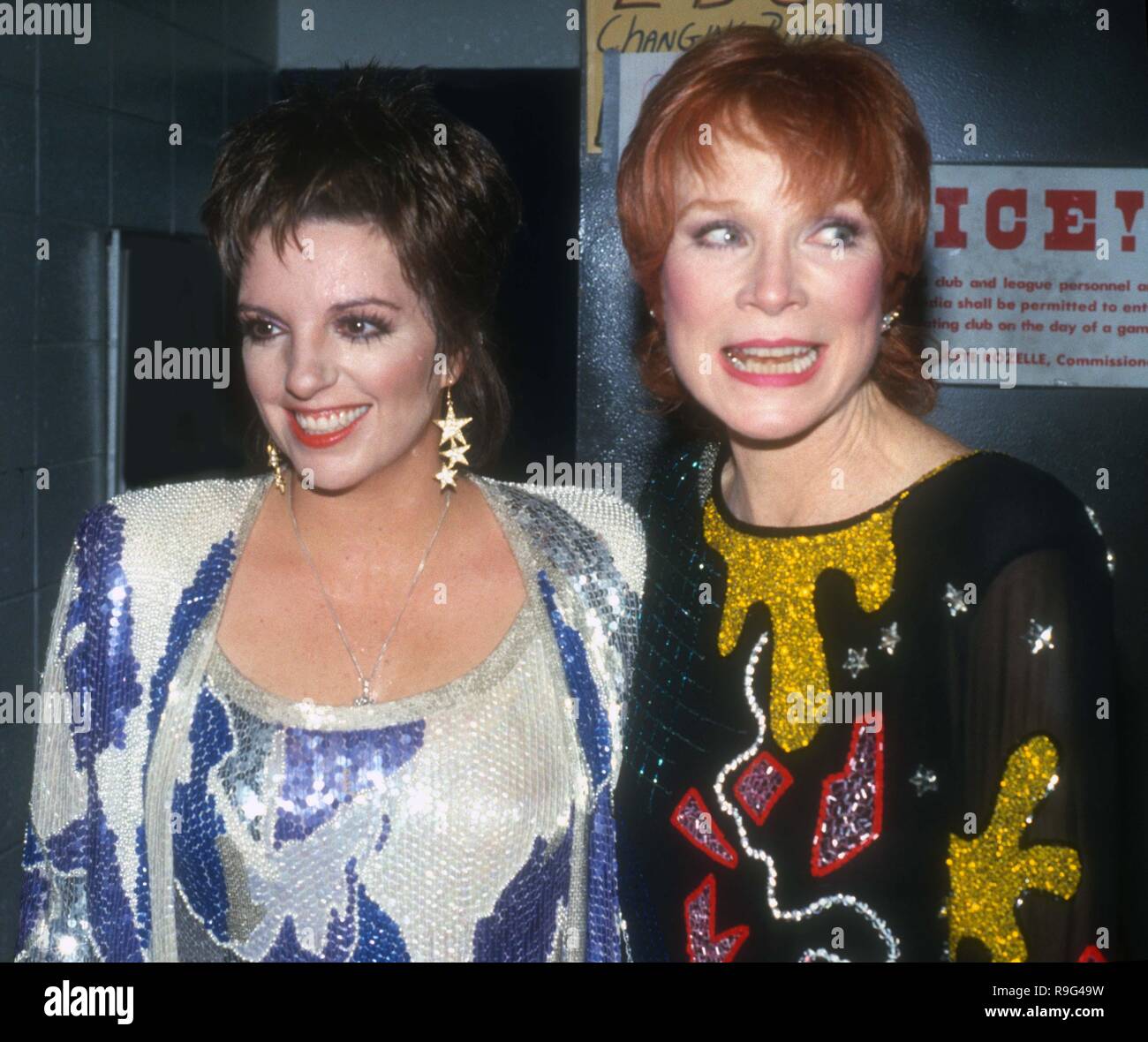 Liza Minnelli Shirley Maclaine 1986 Photo par John Barrett/PHOTOlink Banque D'Images