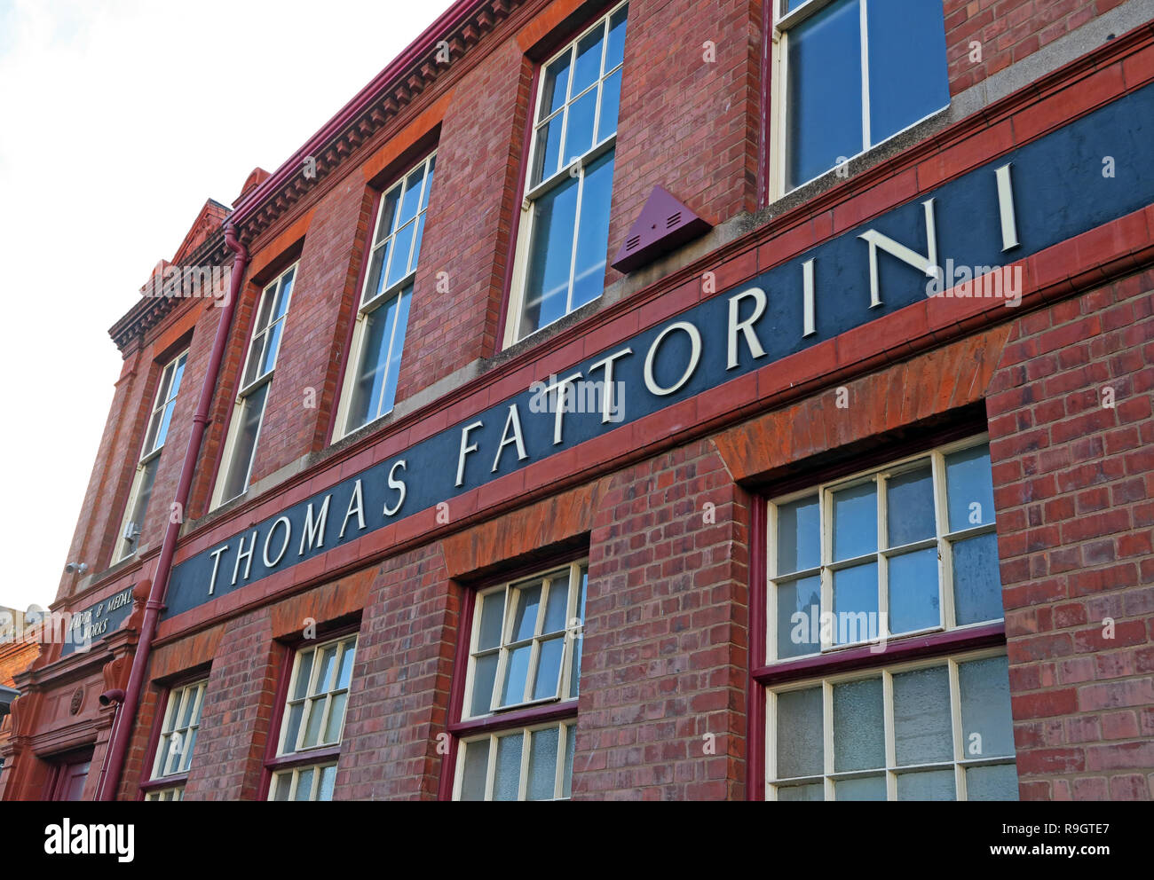 Thomas Fattorini, usine Birmingham Jewellery Quarter, Regent Street, Birmingham, Midlands, Royaume-Uni, B1 3HQ Banque D'Images
