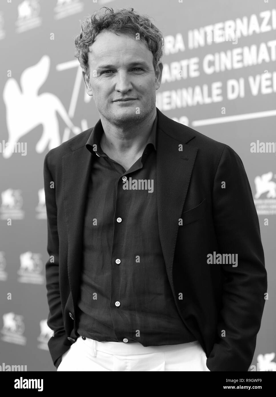 Venise, Italie - 29 août, 2018 : Jason Clarke assiste à la première 'homme' photocall au cours de la 75e Festival International du Film de Venise (Ph : Mickael Chavet) Banque D'Images