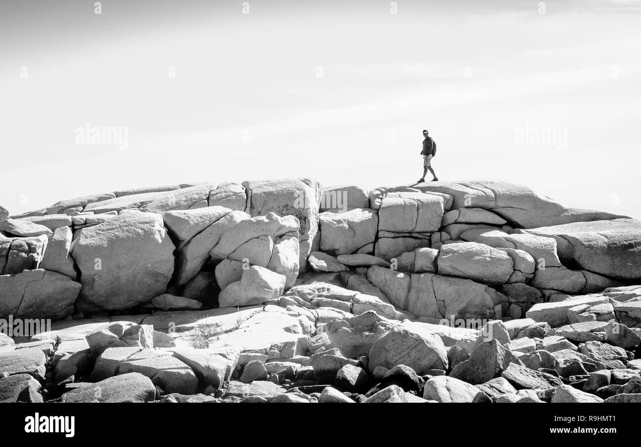 Halifax (Nouvelle-Écosse). Belle journée pour faire de la randonnée près de l'océan et respirer l'air salin. Bénéficiant de la meilleure vue jamais. Banque D'Images