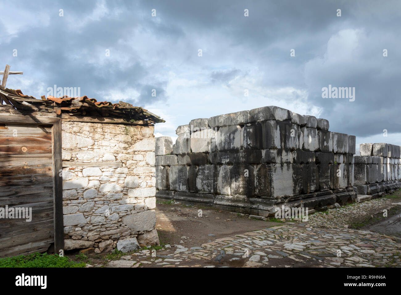 Stratonikeia est une ville ancienne, située à l'intérieur de la région Caria. Il est maintenant situé au Village d'aujourd'Eskihisar (Province de Mugla). Banque D'Images