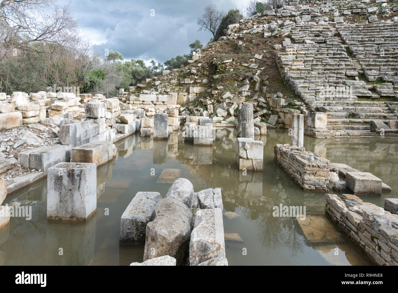 Stratonikeia est une ville ancienne, située à l'intérieur de la région Caria. Il est maintenant situé au Village d'aujourd'Eskihisar (Province de Mugla). Banque D'Images