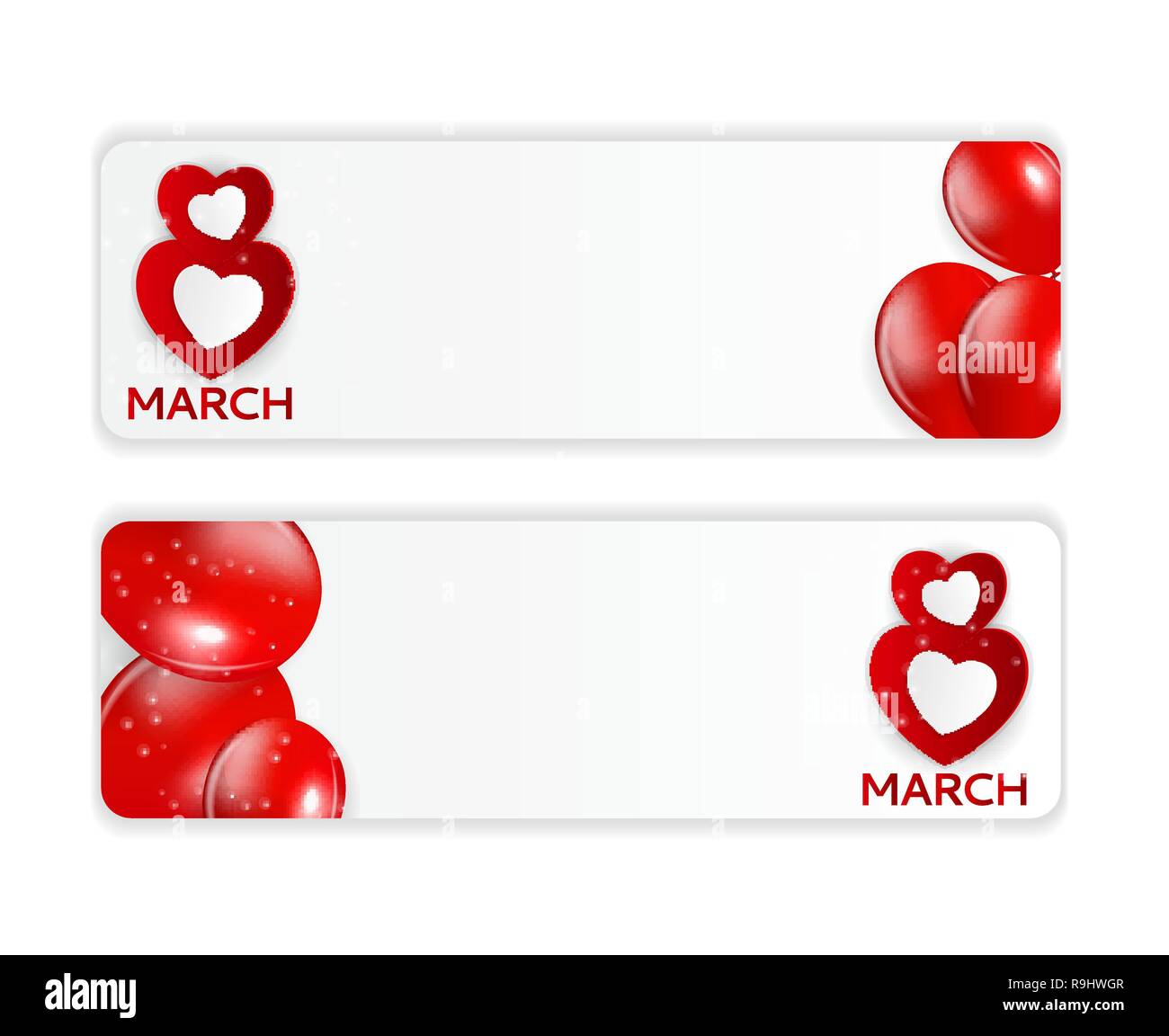 International de l'affiche de la Journée de la femme heureuse 8 cartes florales Mars Vector Illustration Illustration de Vecteur