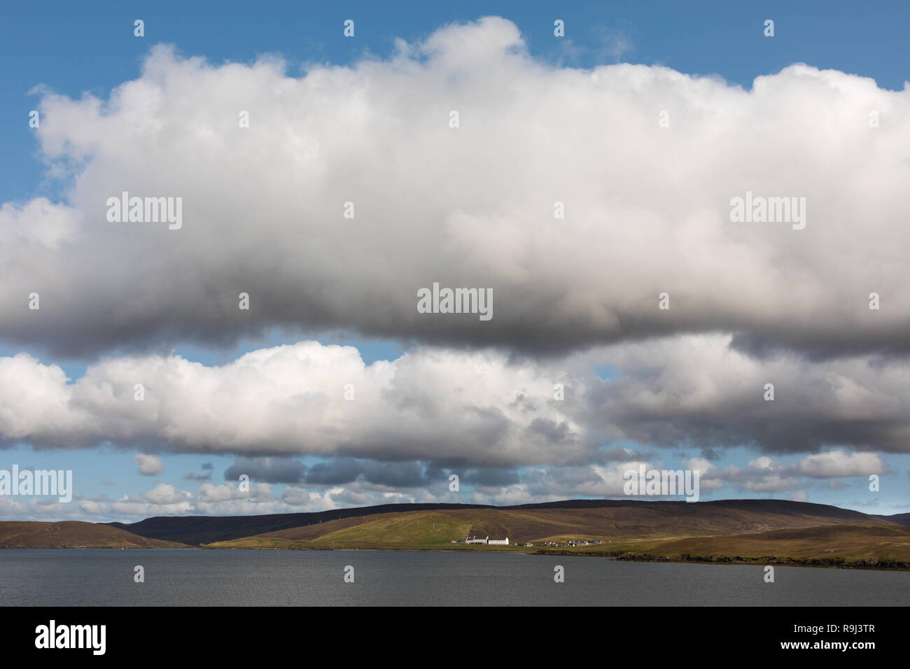 Paysage à Mavis Grind, Shetland Islands Banque D'Images