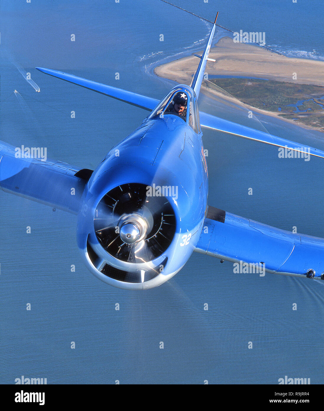 Grumman F6F WWII Navy-Marine Fighter Banque D'Images