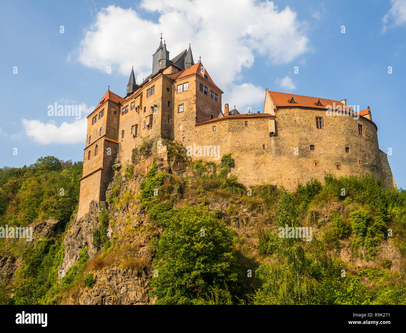 Château Kriebstein Saxe Banque D'Images