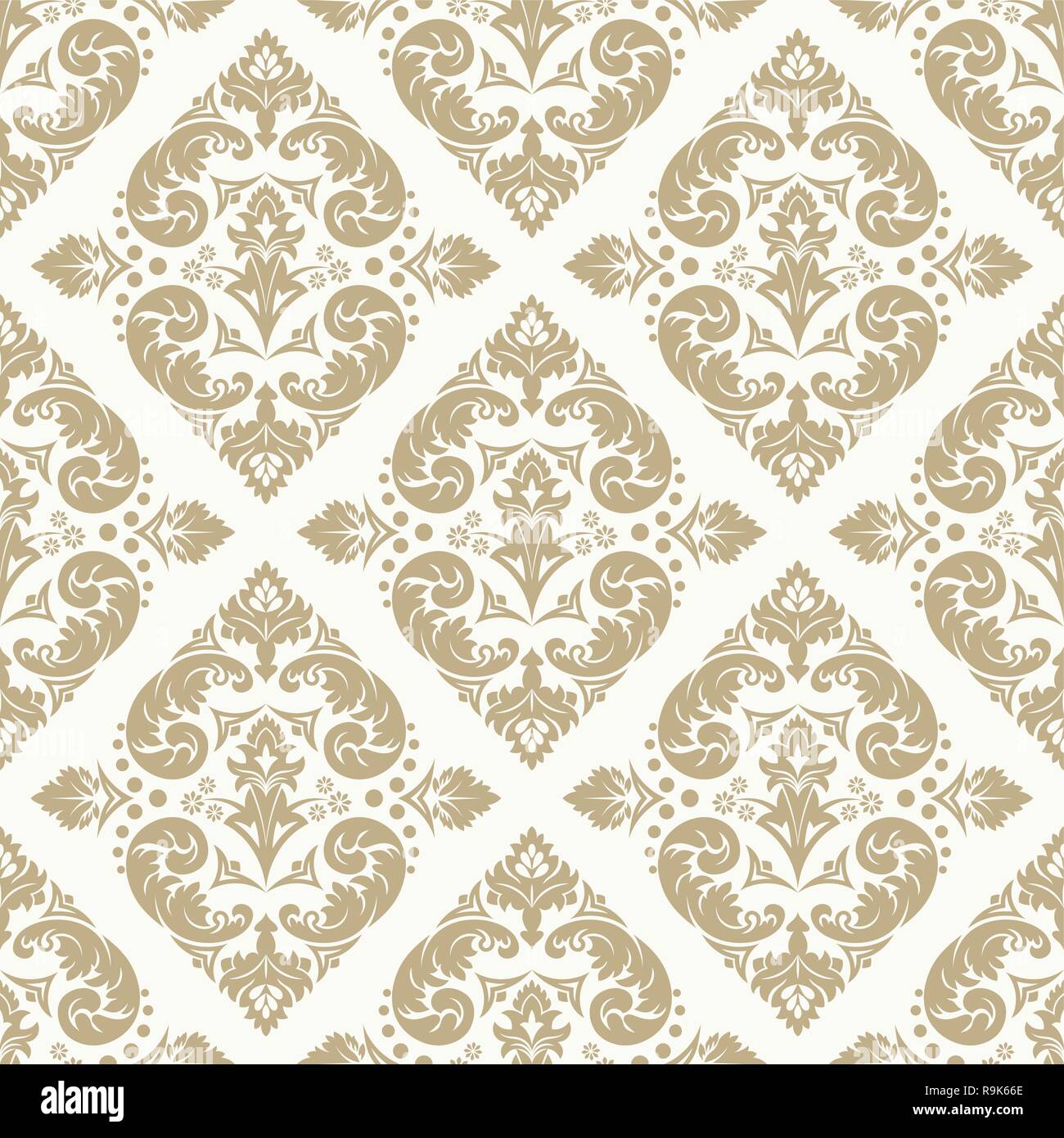 Vector pattern. transparente La texture élégante de luxe de style baroque. Motif peut être utilisé comme arrière-plan, papier peint, papier d'emballage, de remplissage, de l'élément page ornat Illustration de Vecteur
