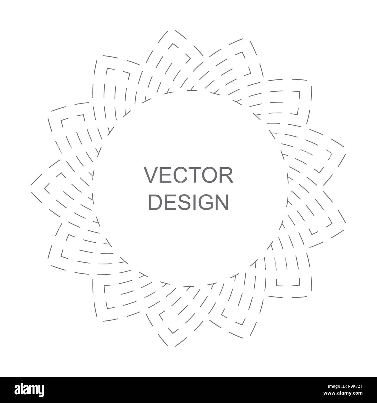 La ligne Monogram vintage frame. Cartes de vœux. Les invitations de mariage. Style rétro. Logo Vector template, étiquettes et badges Illustration de Vecteur