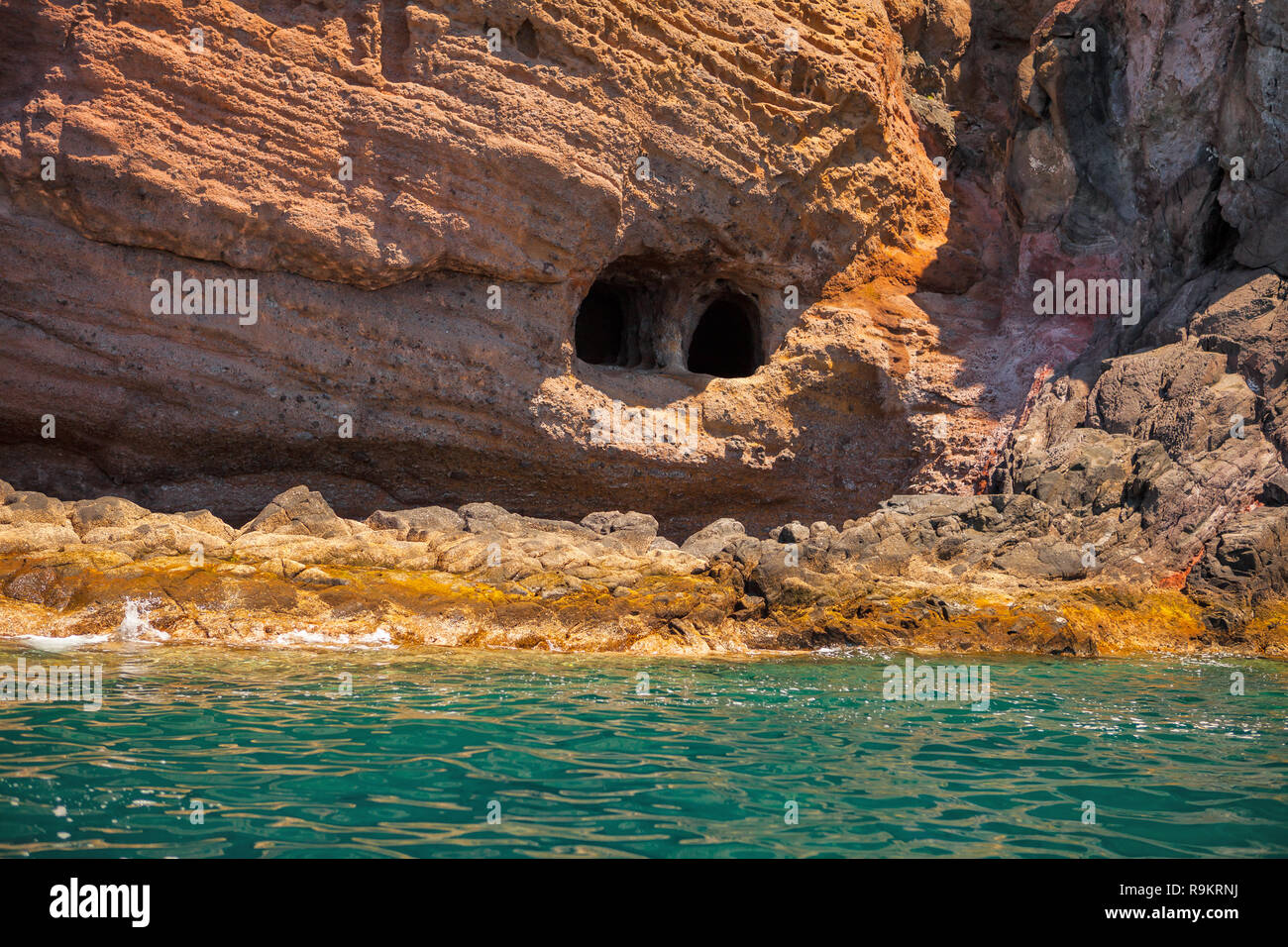 Falaises de Los Gigantes à Tenerife, Îles Canaries, Espagne. Banque D'Images