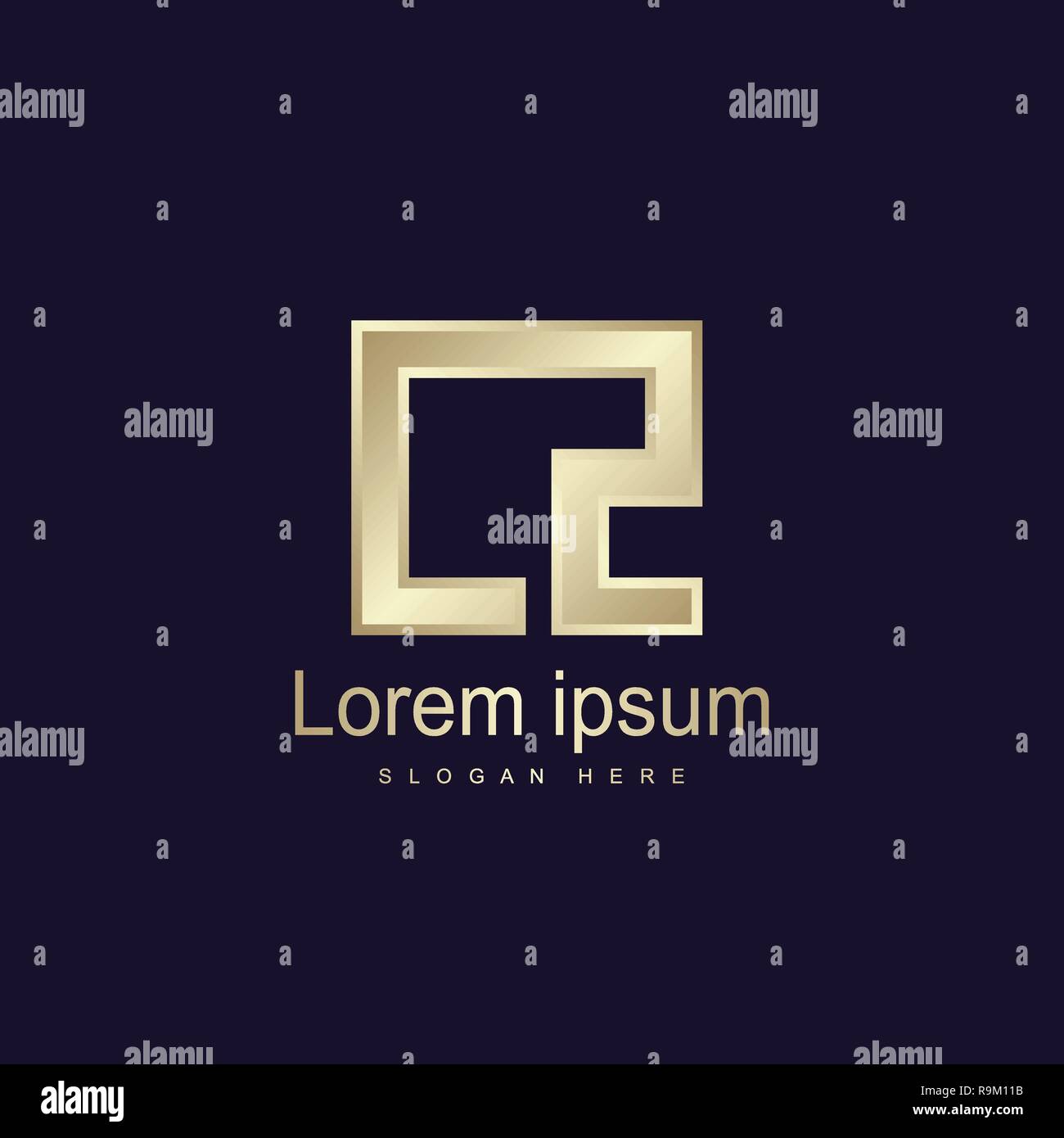 Lettre initiale Logo Template Design Vector LZ Illustration de Vecteur