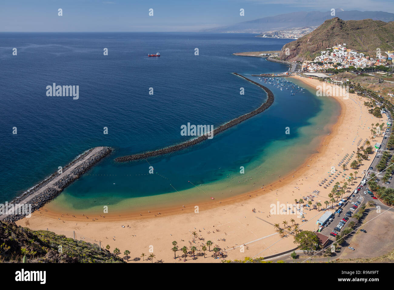 Plage Teresitas à Tenerife îles Canaries Espagne Banque D