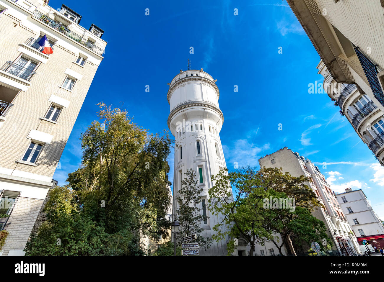 Chateau d'eau Montmartre , un tour d'eau et monument à Montmartre , Paris , France Banque D'Images