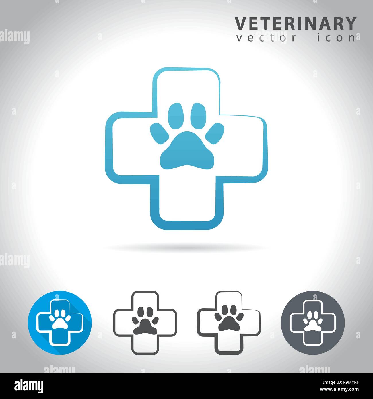 Icon Set vétérinaire, collection d'icônes de santé animal, vector illustration Illustration de Vecteur
