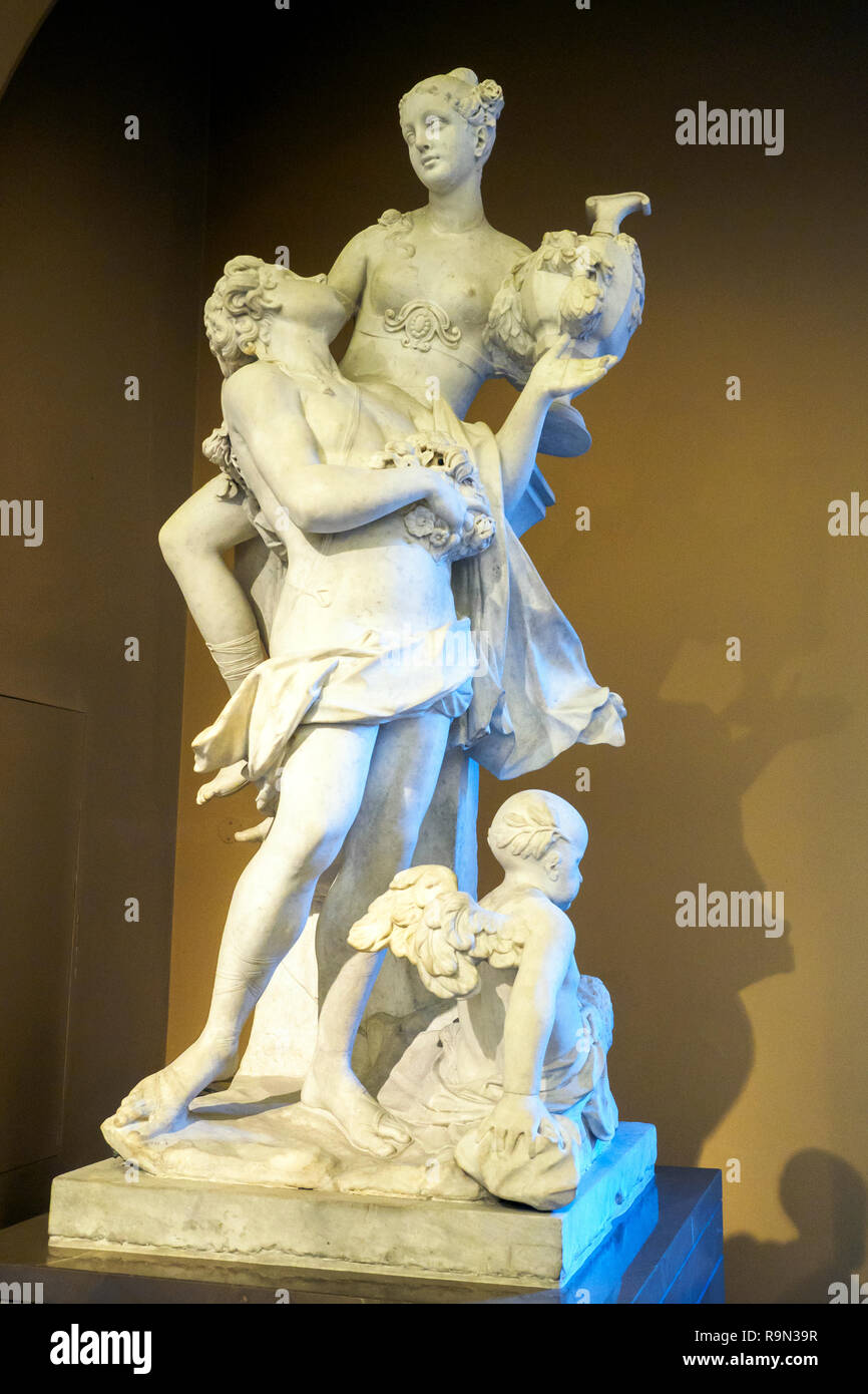 Zéphyr et Flore (1719-23 environ) par Antonio Corradini (1668 - 1752) en Banque D'Images