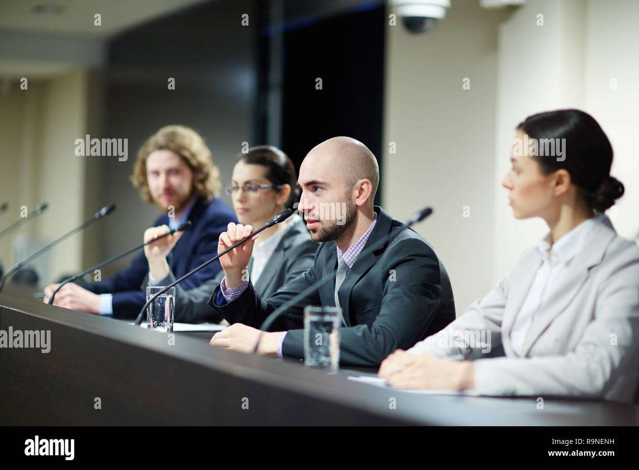 Conférence politique Banque D'Images