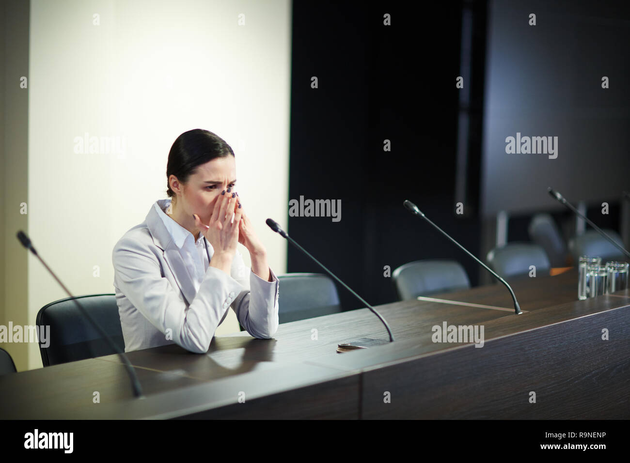 Délégué mécontent Banque D'Images