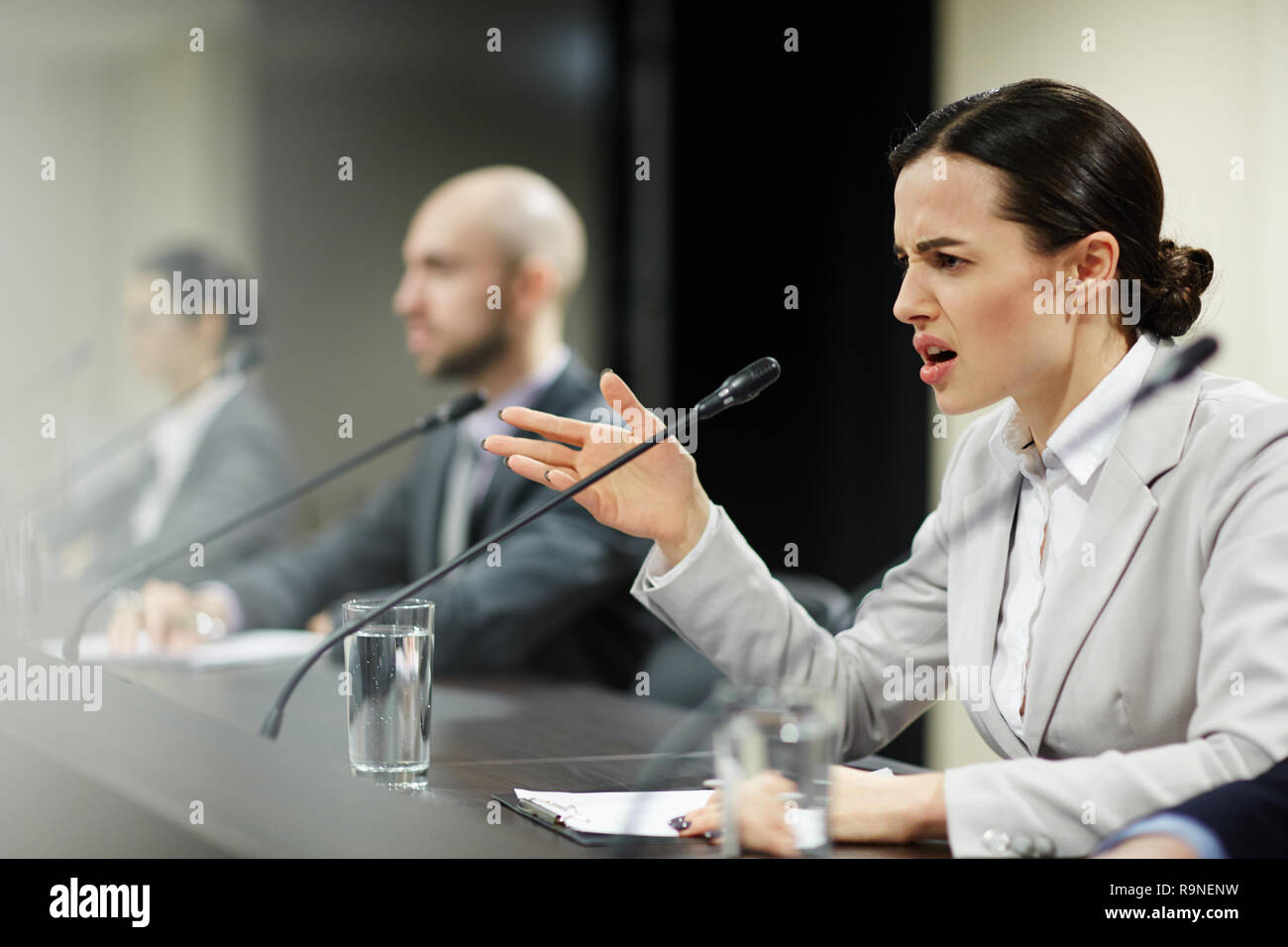 Délégué mécontent Banque D'Images