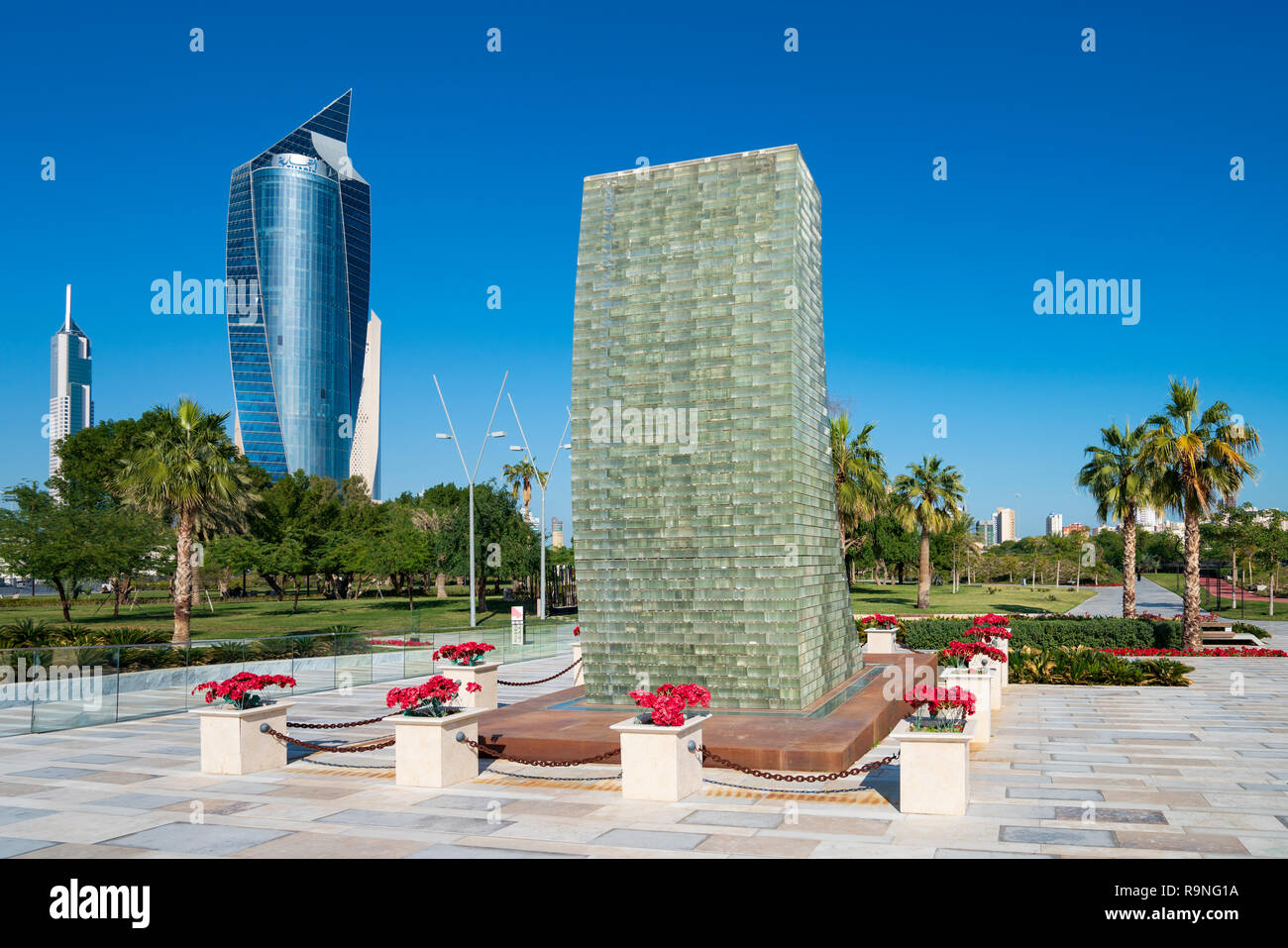 Monument des martyrs à Al Shaheed Park au Koweït, au Moyen-Orient Banque D'Images