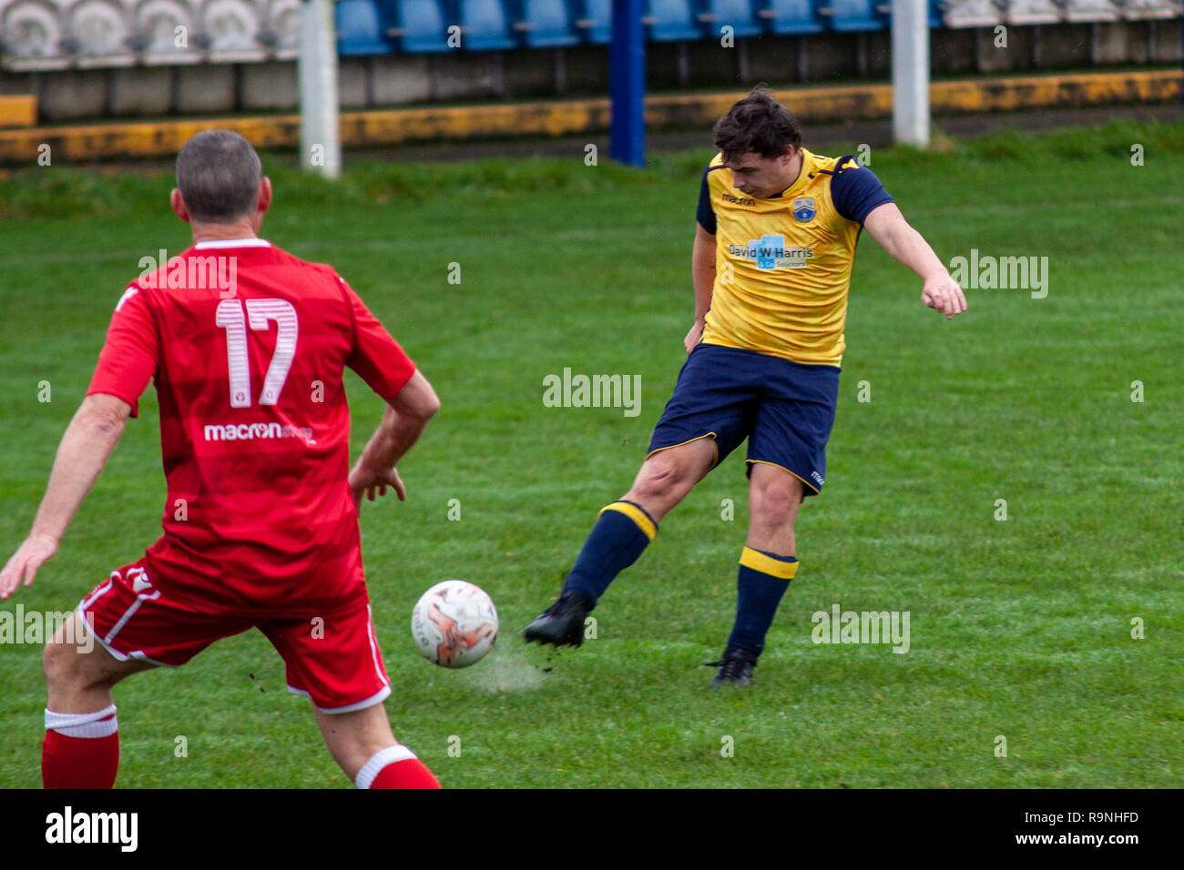 Le Don Pike Jeu Memorial hébergé par Port Talbot Town le lendemain de Noël 2018. Banque D'Images