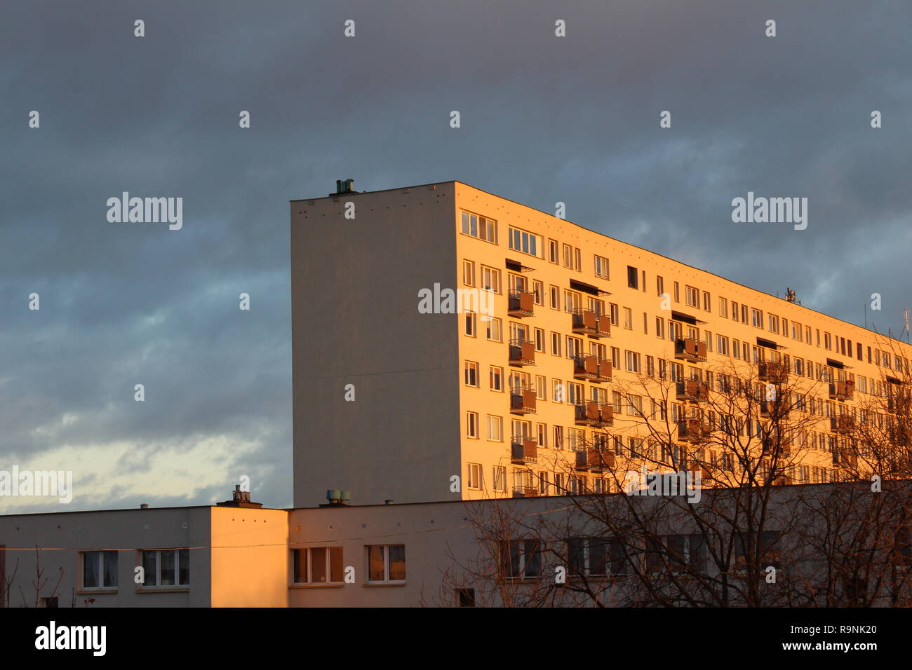 Tour de blocs Białystok Banque D'Images