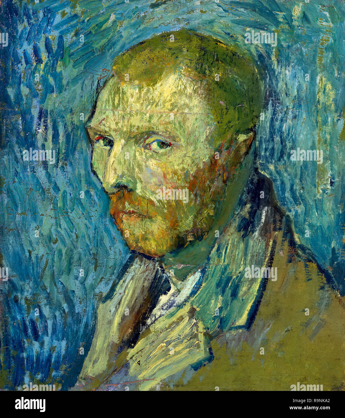 Vincent van Gogh (1853-1890), Autoportrait, huile sur toile, 1889-1890 Banque D'Images