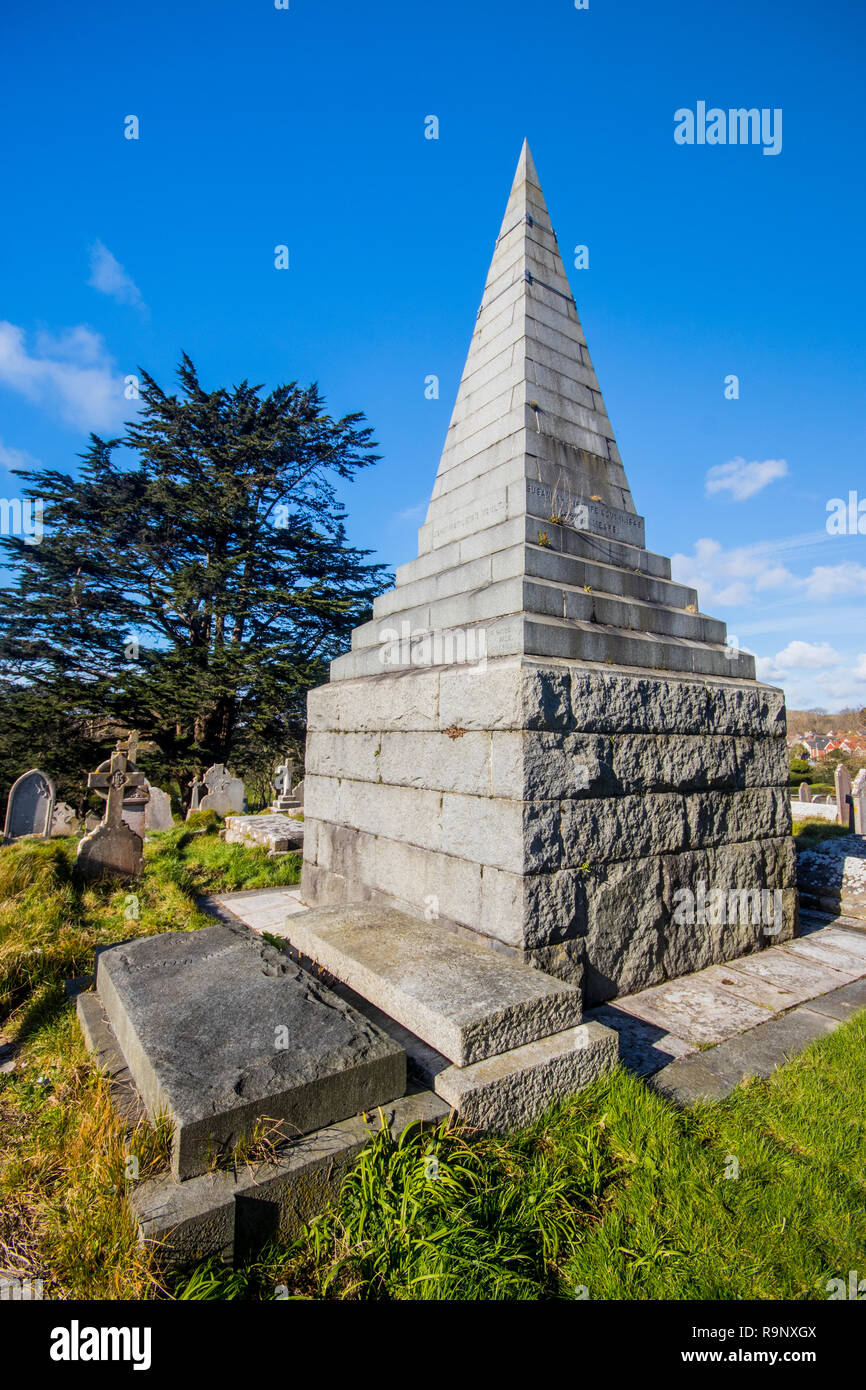 Banque d'inhumation de John Mowlem, cimetière de Northbrook, Swanage, Dorset, UK Banque D'Images