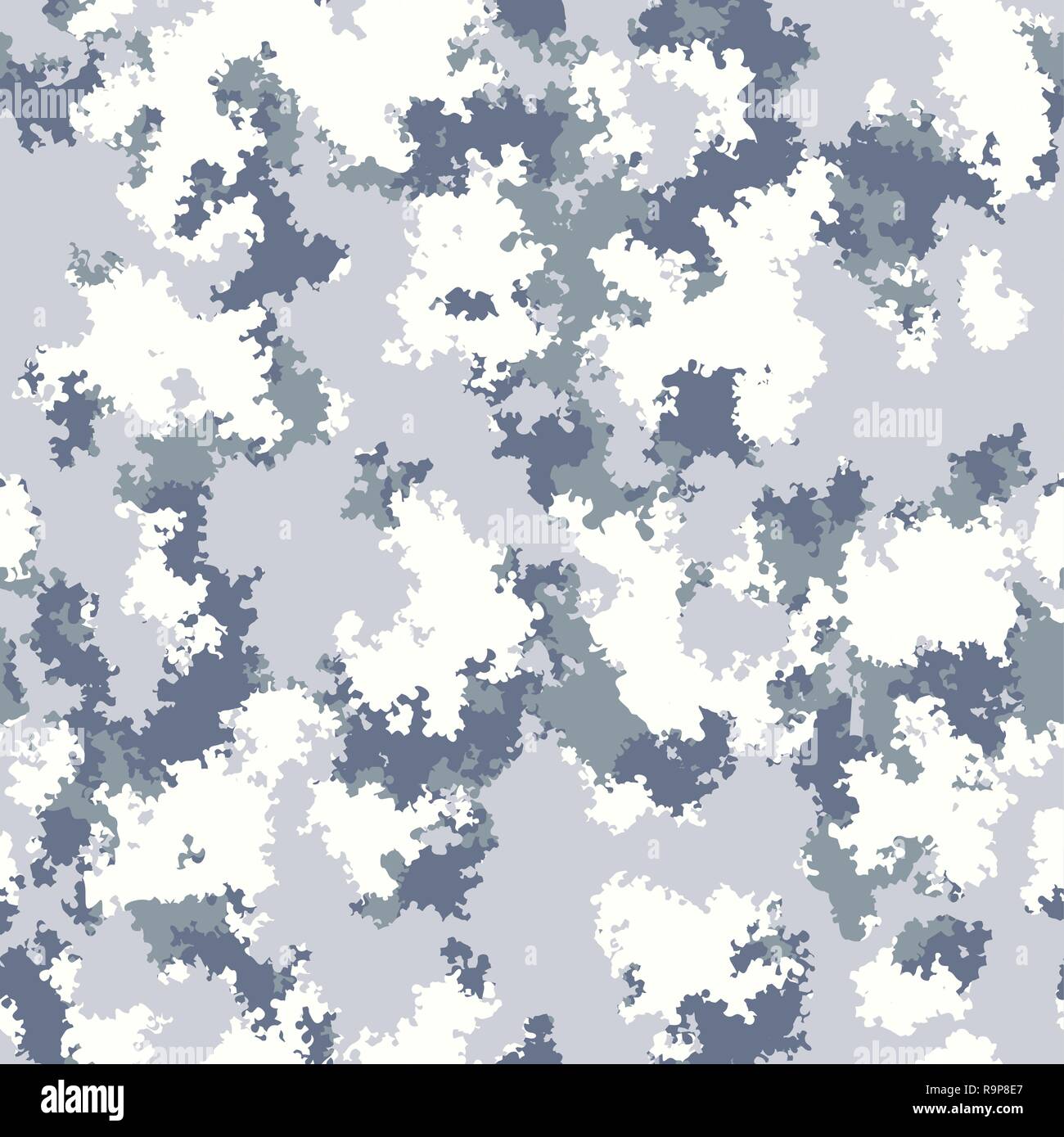 Camo mode design. Seamless vector camouflage numérique nuages couleur motif transparent fluide vecteur conception camo. Camouflage tendance f Illustration de Vecteur