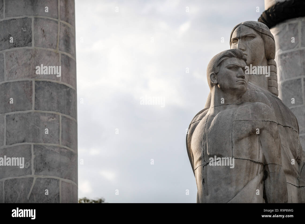 Monumento a los Niños Héroes. El Bosque de Chapultepec. parque urbano en la Ciudad de México. (Foto : Luis Gutierrez / NortePhoto.com). Banque D'Images