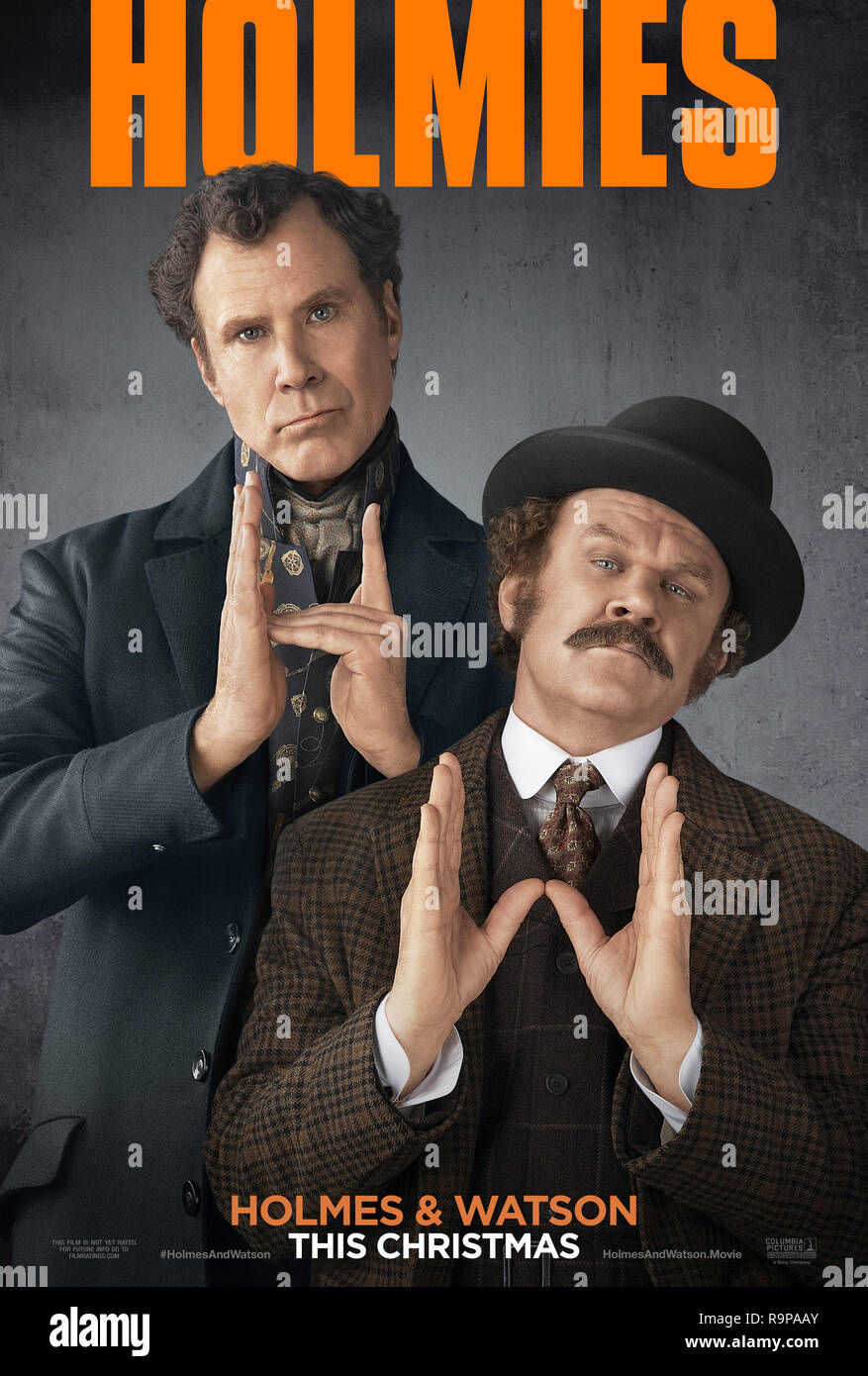 HOLMES et WATSON, l'avance de nous poster, de gauche, Will Ferrell comme Sherlock Holmes, John C. Reilly, le Dr Watson, 2018. ©Columbia/avec la permission d'Everett Collection. Banque D'Images