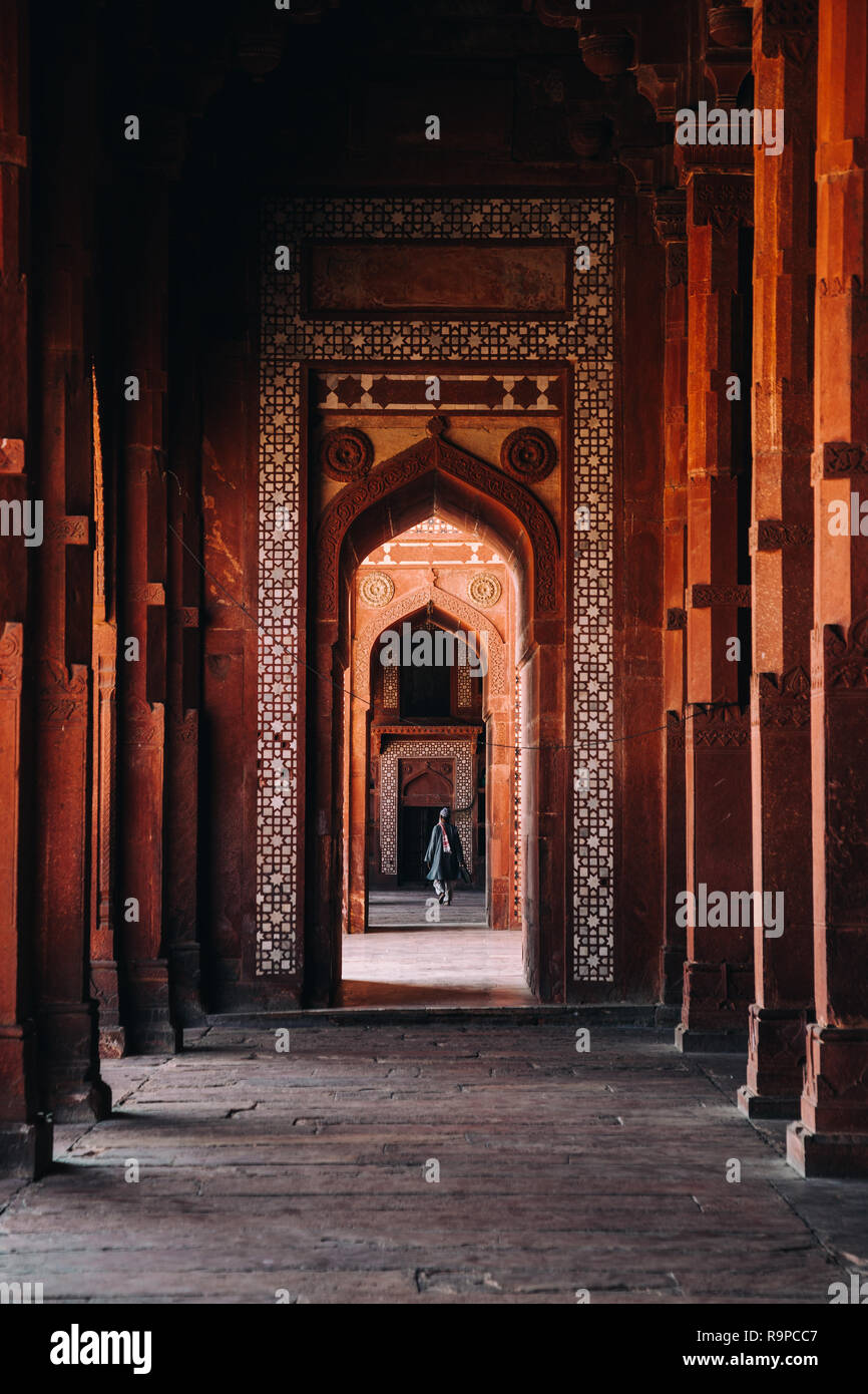 Fatehpur Sikri Mosquée Jama Masjid, en Inde Banque D'Images